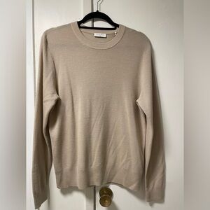 Sandro Light Beige wool Crewneck Sweater M